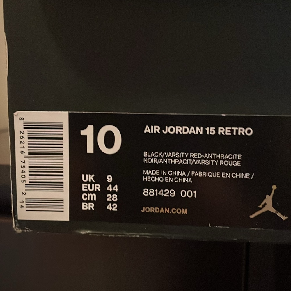 Nike Air Jordan 15 Retro men’s size 10 - Picture 15 of 16